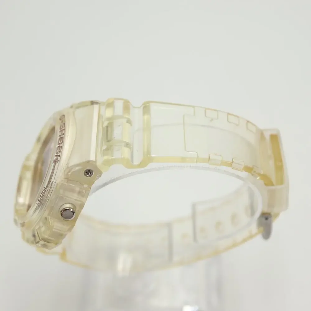 Casio G Shock Clear Rose Gold Tone 46mm Watch Chrono GMD-S6900SR w New Battery